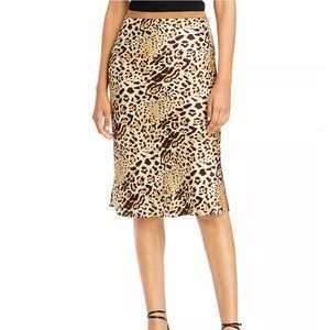 Anine Bing
Erin Silk Leopard Print Skirt
